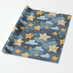 Papel De Presente Padrão de estrelas