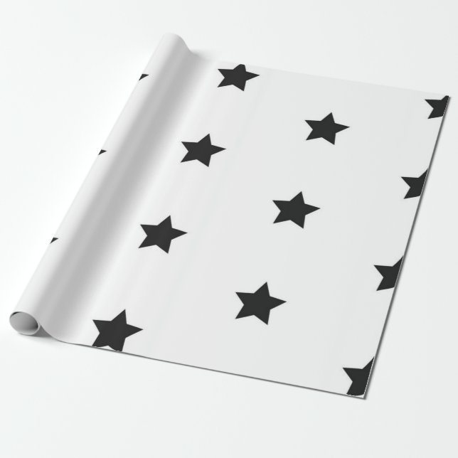 Papel De Presente Padrão de estrelas (Desenrolado)