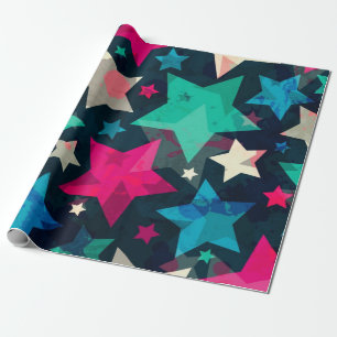 Papel De Presente Padrão de estrelas