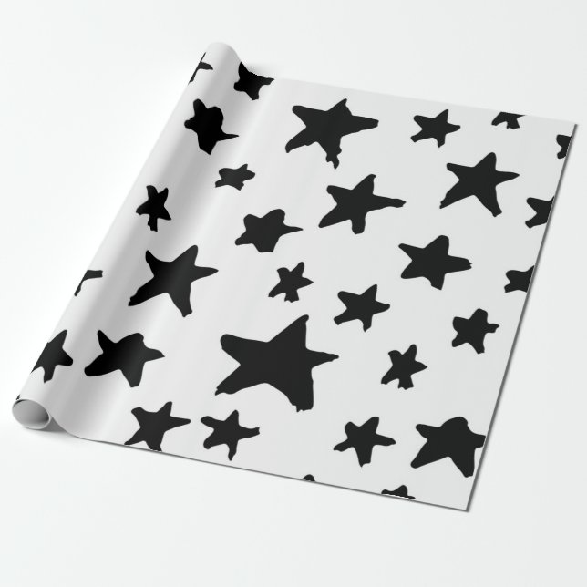 Papel De Presente Padrão de estrelas (Desenrolado)