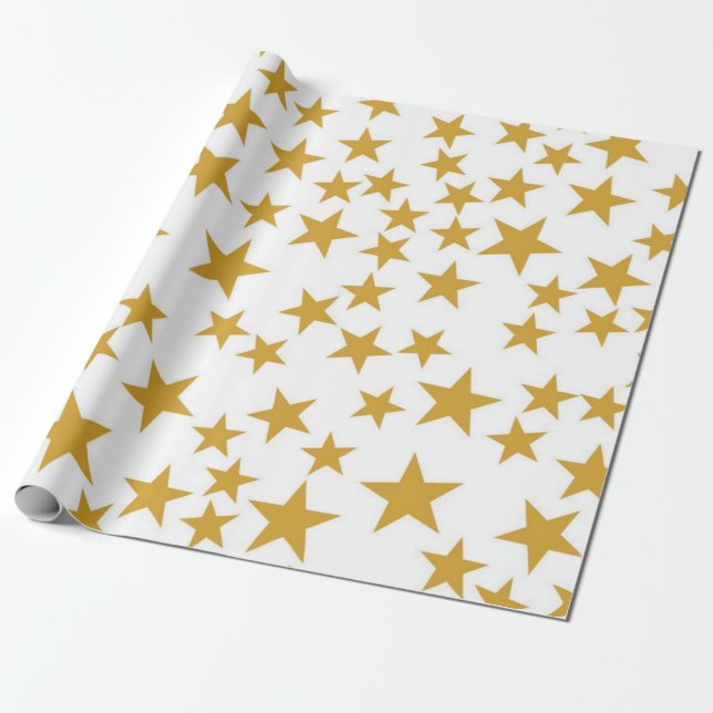 Papel De Presente Padrão de estrelas (Desenrolado)