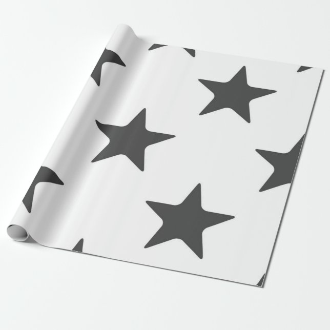Papel De Presente Padrão de estrelas (Desenrolado)