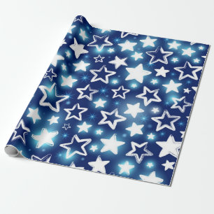 Papel De Presente Padrão de estrelas