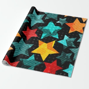 Papel De Presente Padrão de estrelas