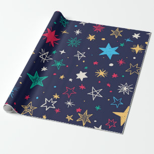 Papel De Presente Padrão de estrelas