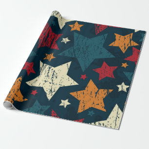Papel De Presente Padrão de estrelas