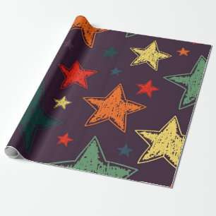 Papel De Presente Padrão de estrelas