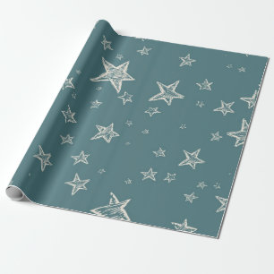 Papel De Presente Padrão de estrelas