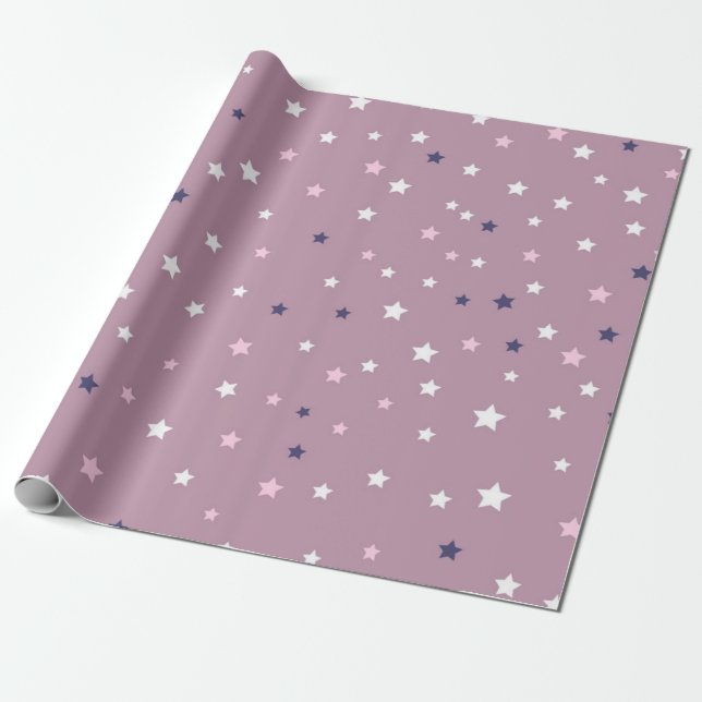 Papel De Presente Padrão de estrelas (Desenrolado)