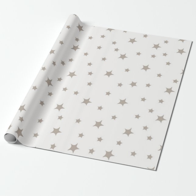 Papel De Presente Padrão de estrelas (Desenrolado)