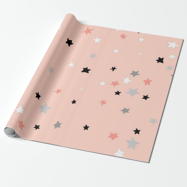 Papel De Presente Padrão de estrelas (Desenrolado)
