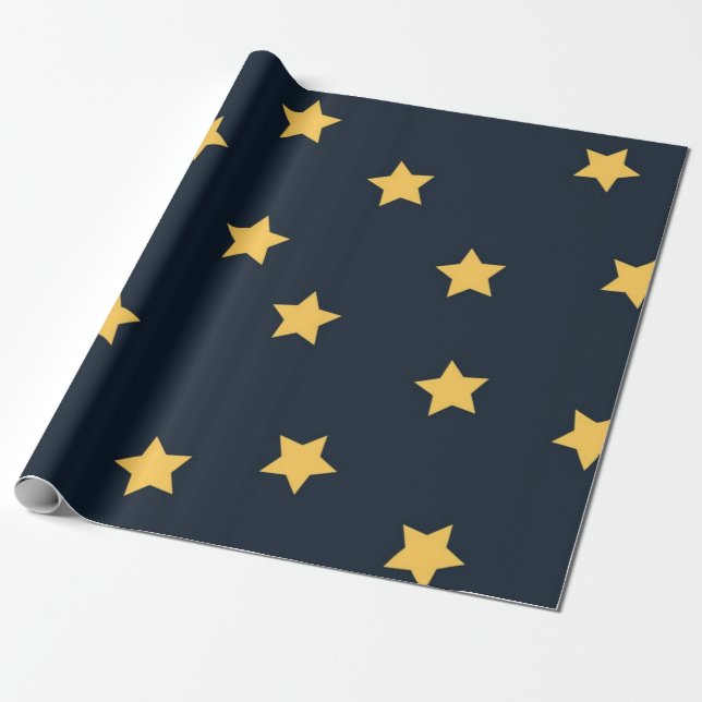Papel De Presente Padrão de estrelas (Desenrolado)