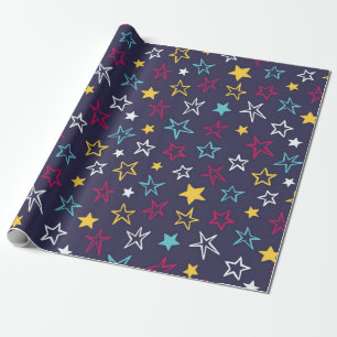 Papel De Presente Padrão de estrelas