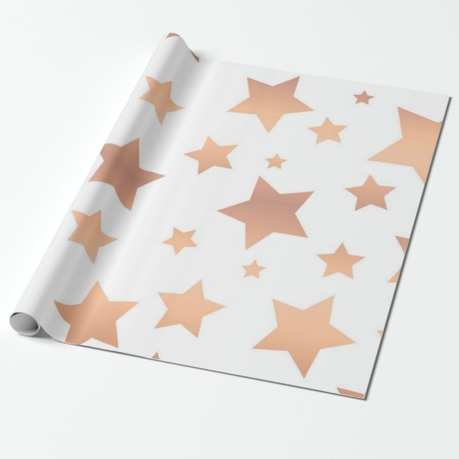 Papel De Presente Padrão de estrelas (Desenrolado)
