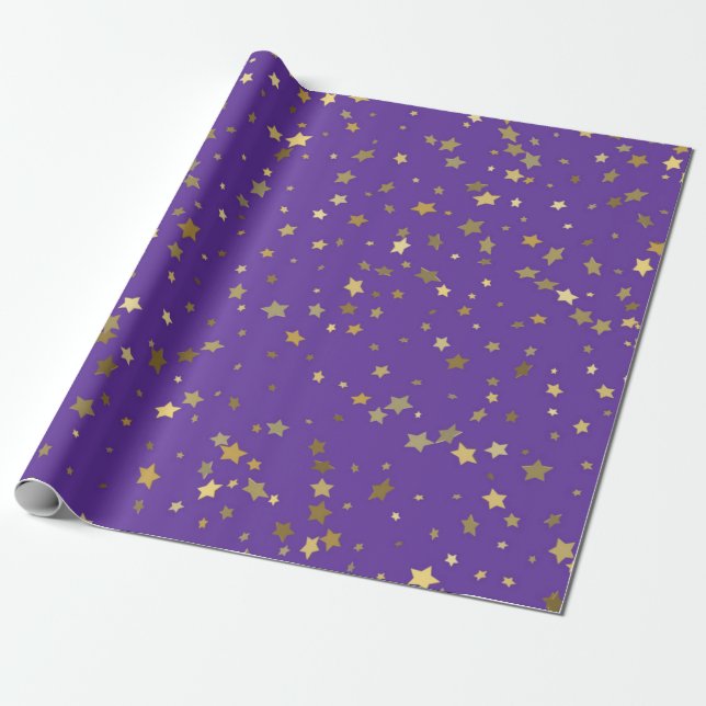 Papel De Presente Padrão de estrelas (Desenrolado)
