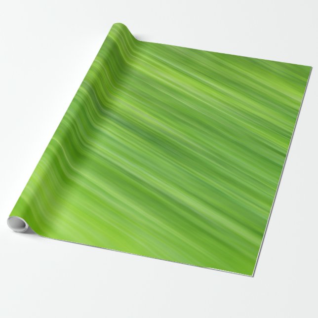 Papel De Presente Padrão de faixas verdes (Desenrolado)