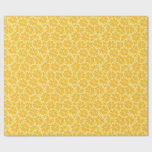Papel De Presente Padrão de fatia de limão 