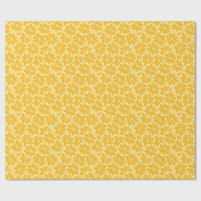 Papel De Presente Padrão de fatia de limão  (Aberto)