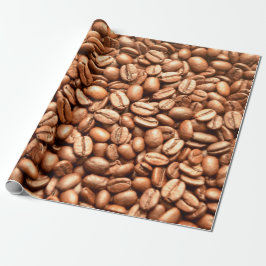 Papel De Presente Padrão de feijão-de-café Compro Barista