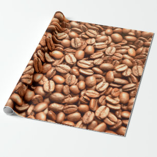 Papel De Presente Padrão de feijão-de-café Compro Barista