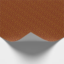 Padrão de Filigrana Vermelho e Dourado Escuro