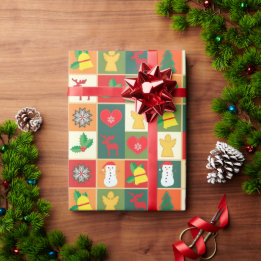 Papel De Presente Padrão de Filtro de Natal