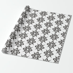 Papel De Presente Padrão de floco de neve