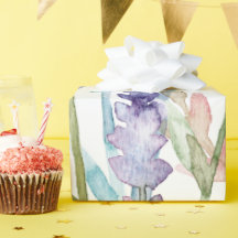 Padrão de flor selvagem de aquarela