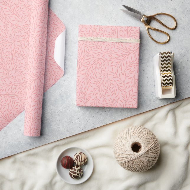 Papel De Presente Padrão de Flor Silvestre (Artesanato)