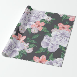Papel De Presente Padrão de flores