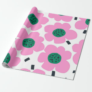 Papel De Presente Padrão de flores