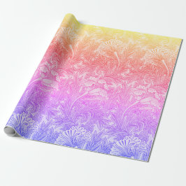 Papel De Presente Padrão de flores da vindima