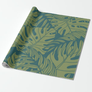 Papel De Presente Padrão de folhas