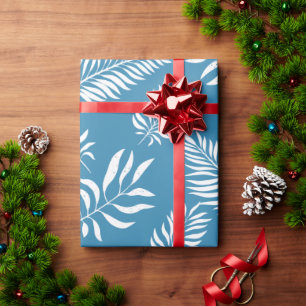 Papel De Presente Padrão de Folhas 13