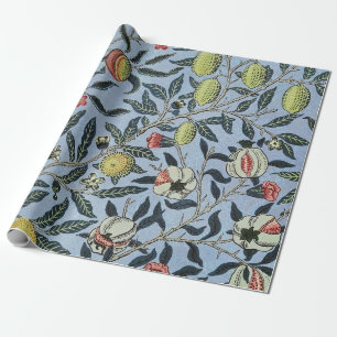 Papel De Presente Padrão de Frutas Romã Vintage de William Morris