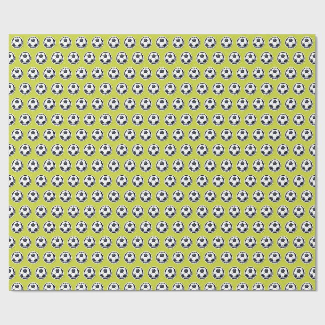Papel De Presente padrão de futebol (Aberto)
