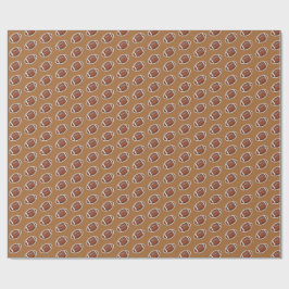 Papel De Presente padrão de futebol americano