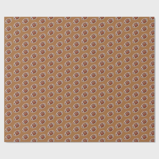 Papel De Presente padrão de futebol americano (Aberto)
