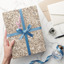 Padrão de Glitter Bege Neutro da Moda