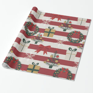 Papel De Presente padrão de gráfico digital temático de Natal - AD00