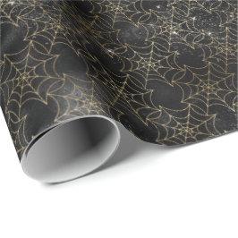 Papel De Presente Padrão de Halloween da Aranha Rasteza
