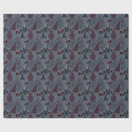 Papel De Presente Padrão de Halloween Mágico ao Luar