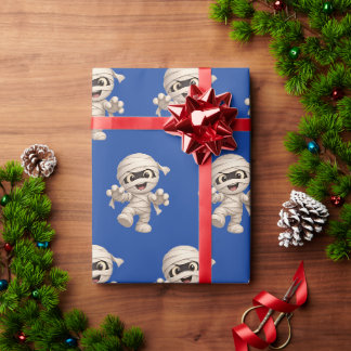 Papel De Presente Padrão de Ilustração de Cartoon de Mamãe Bonita de