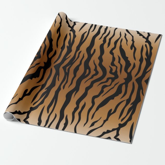 Papel De Presente Padrão de impressão animal (Desenrolado)