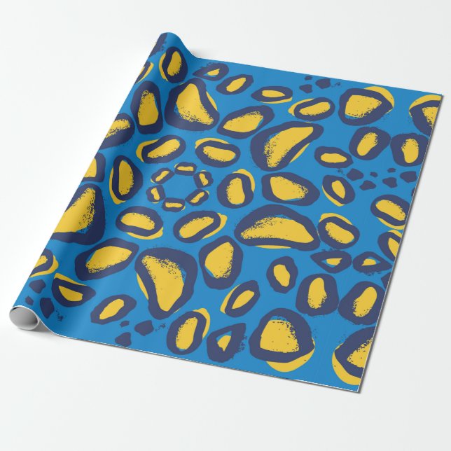Papel De Presente Padrão de impressão de animais leopardo (Desenrolado)