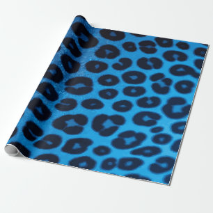 Papel De Presente Padrão de Impressão de Guepardo Azul – Animal Ousa