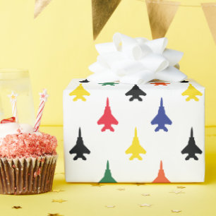 Papel De Presente Padrão de Jato de Combatente F-15E para Cores de 