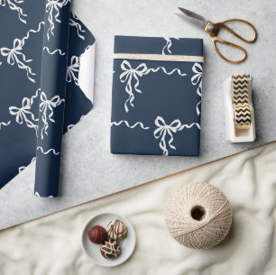 Papel De Presente Padrão de Laço Elegante