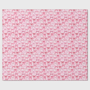 Papel De Presente padrão de laço rosa encantador