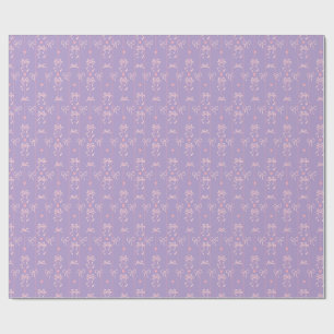 Papel De Presente Padrão de Laço Rosa Fofo Estética Coquette